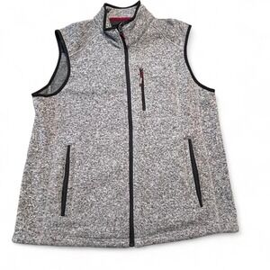 Orvis sweater vest men's‎ large gray knit